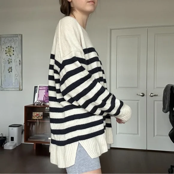 COS Striped Wool Sweater - Picture 3 of 5